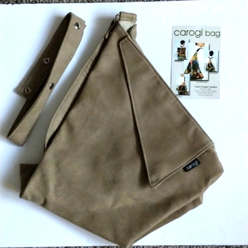 Carogi convertible Sling Bag / Backpack/bookbag Beige Handbag by Carson Rogers